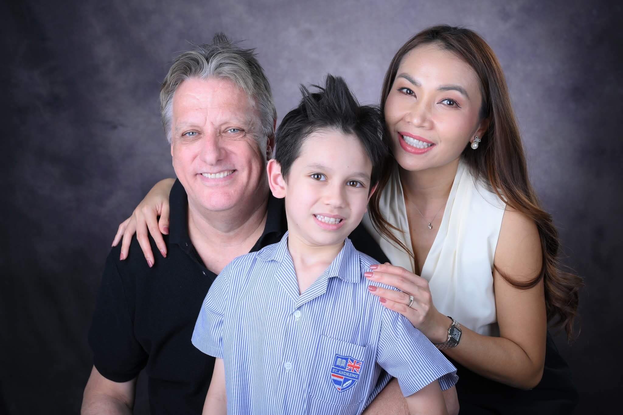 Mr. Marvin and Ms. Porntip Bemand with their son Blake