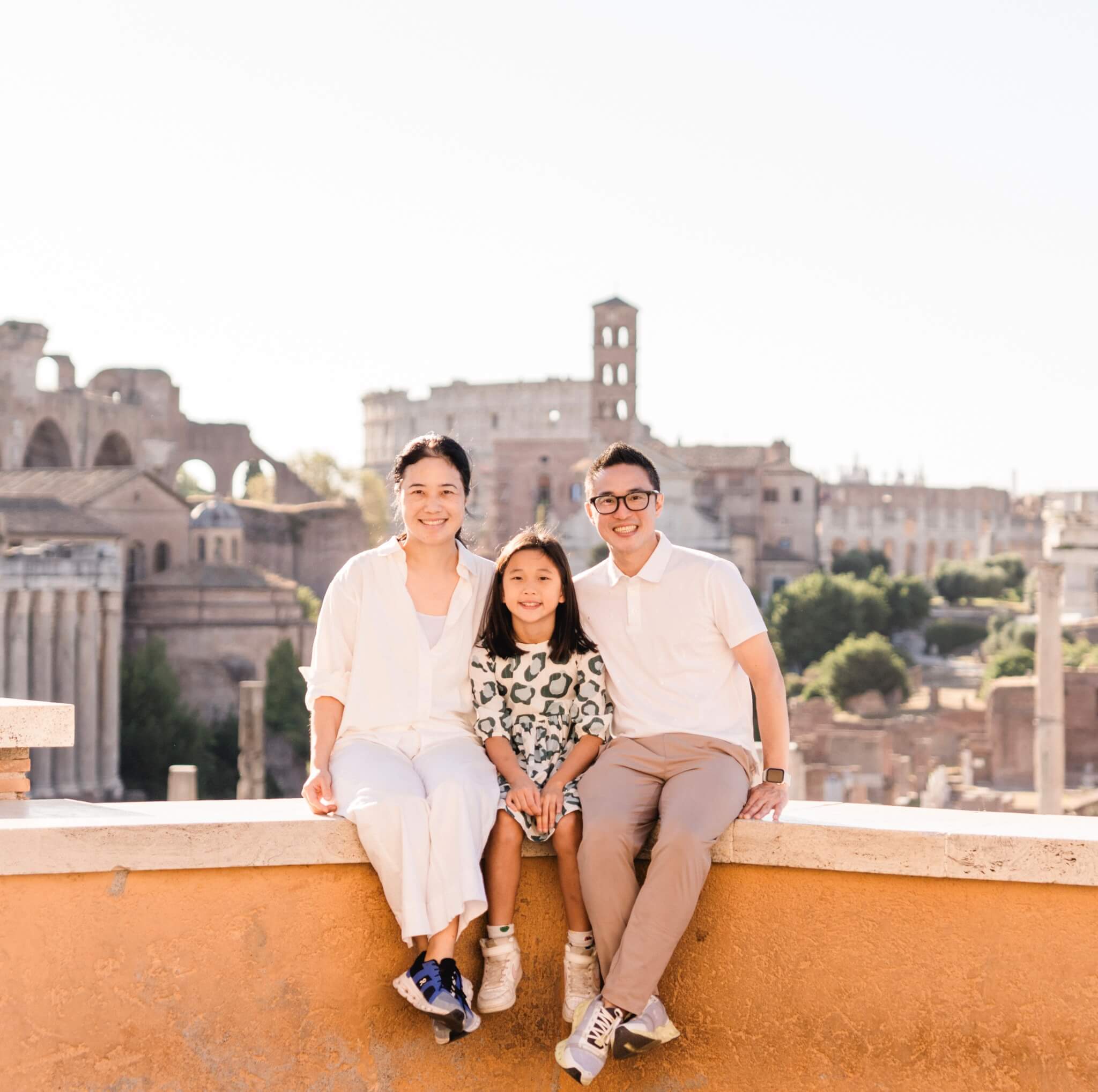 Mr. Ek Wongleecharoen and Ms. Mai Yoo with their daughter Ella